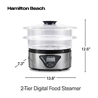 Hamilton Beach® Two-Tier Digital Food Steamer and Rice Cooker