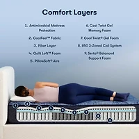 Serta Perfect Sleeper Cobalt Calm 13.25" Plush Tight Top