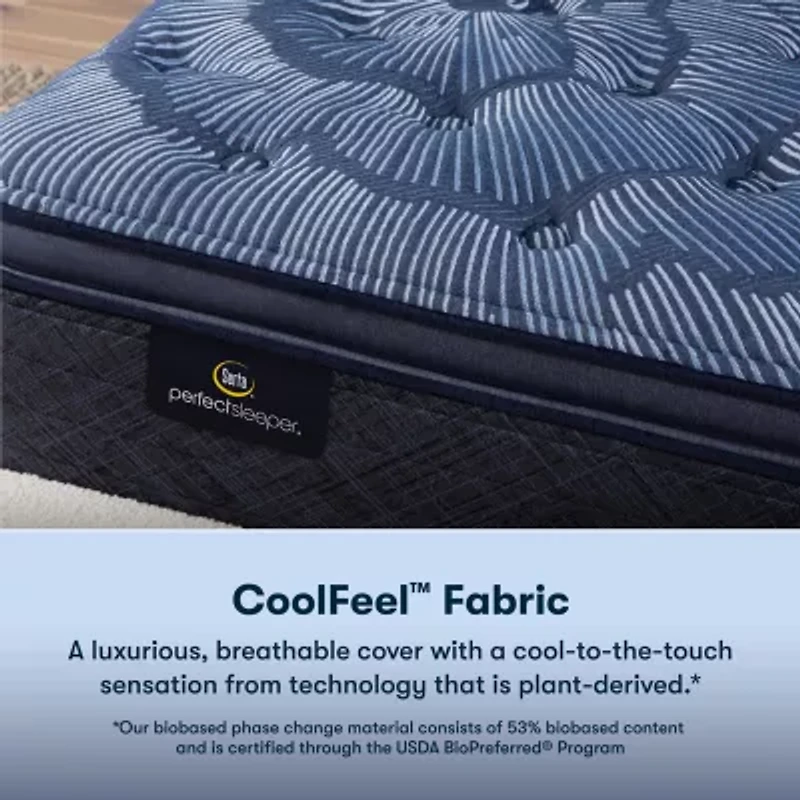 Serta Perfect Sleeper Cobalt Calm 15.25" Plush Pillow Top