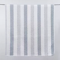 Linery Patterned Stripe Design Reversible Quilt Set