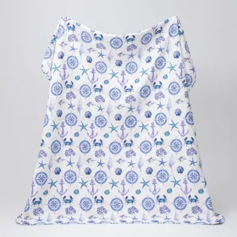 Linery Nautical Reversible Reversible Quilt Set