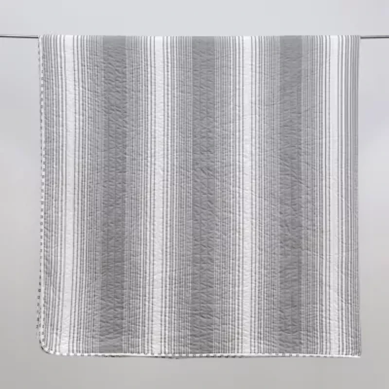 Linery Striped Reversible Quilt Set
