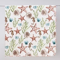Linery Watercolor Sea Life Reversible Quilt Set
