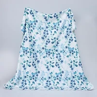 Linery Watercolor Leaves Reversible Quilt Set