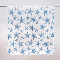 Linery Blue Starfish Reversible Quilt Set