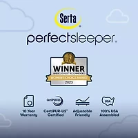 Serta Perfect Sleeper Blue Lagoon Nights 12" Firm Tight Top - Mattress + Box Spring