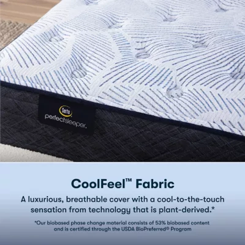 Serta Perfect Sleeper Blue Lagoon Nights 13.5" Plush Tight Top - Mattress + Box Spring