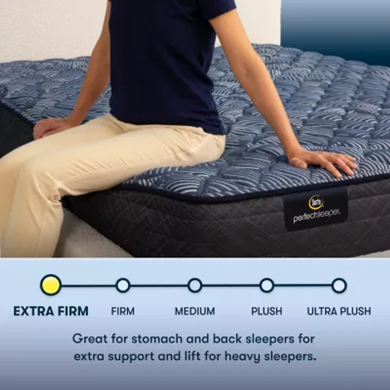 Serta Perfect Sleeper Cobalt Calm 12" Extra Firm - Mattress + Box Spring