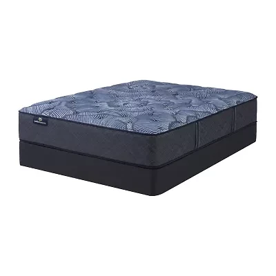 Serta Perfect Sleeper Cobalt Calm 13.25" Plush Tight Top - Mattress + Box Spring