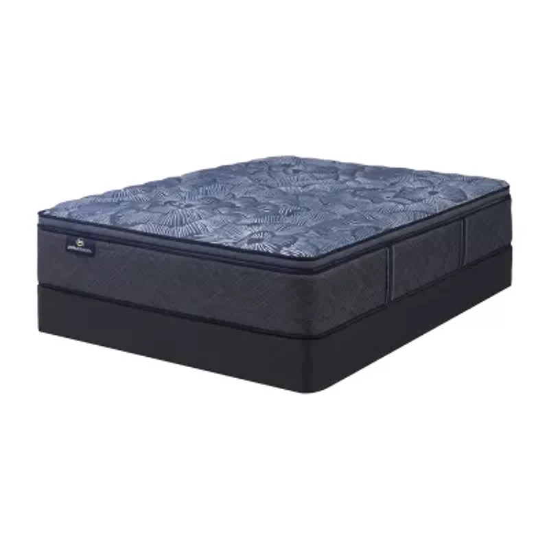 Serta Perfect Sleeper Cobalt Calm Plus 14.5" Medium Pillow Top -  Mattress + Box Spring
