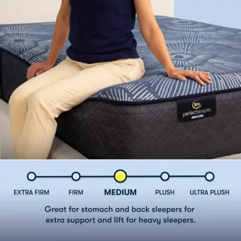 Serta Perfect Sleeper Dazzling Night 12" Hybrid Medium - Mattress + Box Spring