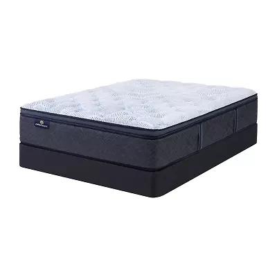 Serta Perfect Sleeper Blue Lagoon Nights 14.5" Plush Pillow Top - Mattress + Box Spring