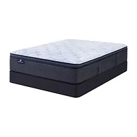Serta Perfect Sleeper Blue Lagoon Nights 14.5" Plush Pillow Top - Mattress + Box Spring