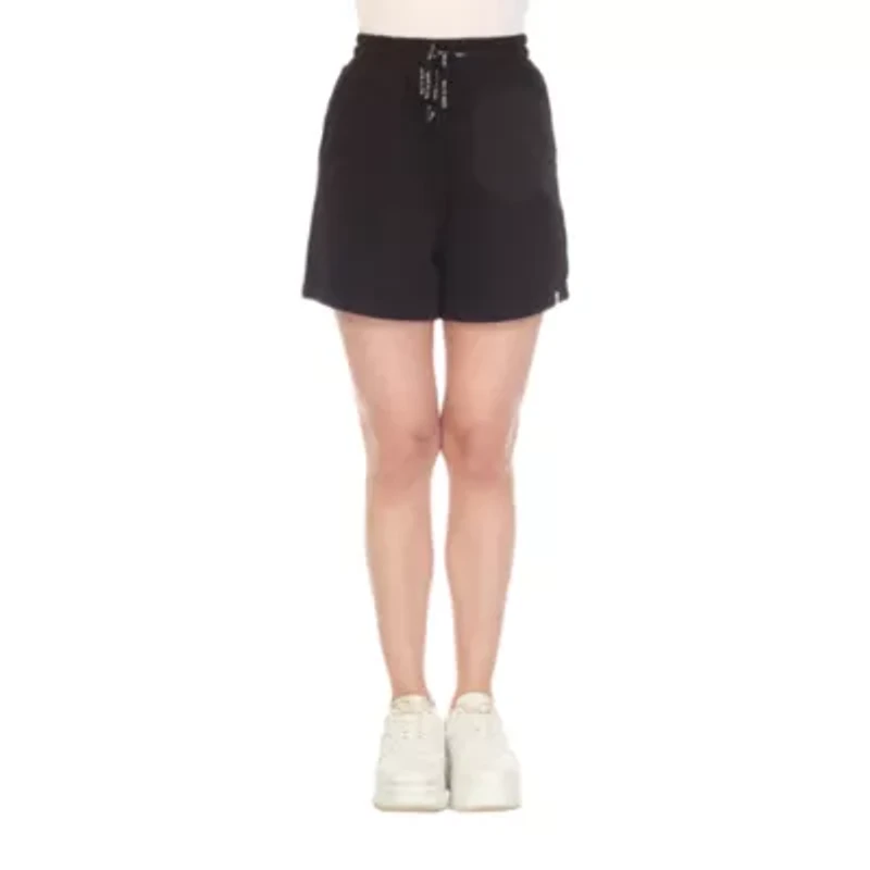 White Mark Womens Mid Rise Pull-On Short