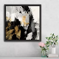 Lumaprints Neutral Gold Collage Framed Canvas Art
