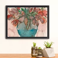 Lumaprints Elegance Bouquet Framed Canvas Art