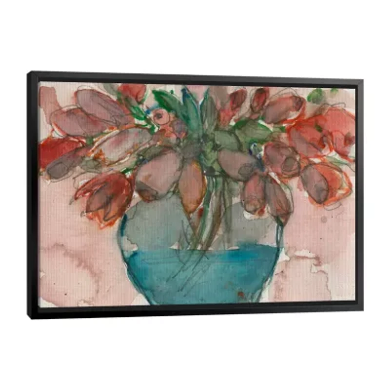 Lumaprints Elegance Bouquet Framed Canvas Art