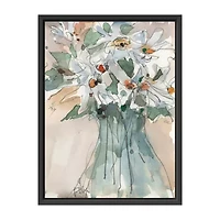 Lumaprints Daisy Point Of View Framed Canvas Art