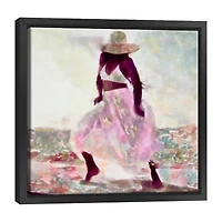 Lumaprints Her Colorful Dance 2 Framed Canvas Art