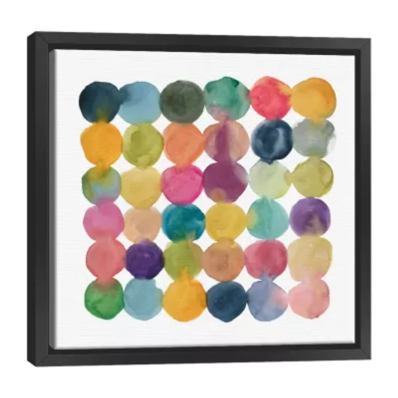 Lumaprints Spectrum Connections Framed Canvas Art