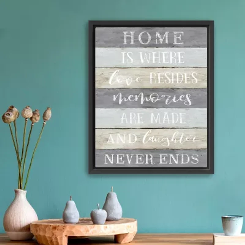 Lumaprints Laughter Never Ends Framed Canvas Art