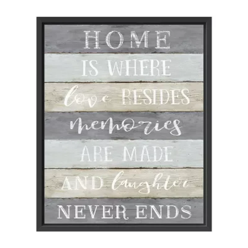 Lumaprints Laughter Never Ends Framed Canvas Art