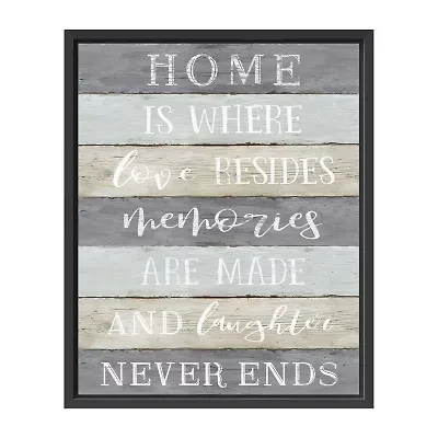 Lumaprints Laughter Never Ends Framed Canvas Art