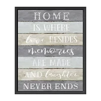 Lumaprints Laughter Never Ends Framed Canvas Art
