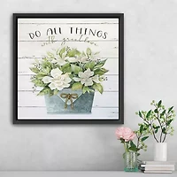 Lumaprints Do All Things With Great Love Framed Canvas Art