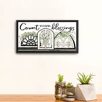 Lumaprints Count Your Blessings Framed Canvas Art