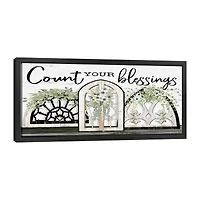 Lumaprints Count Your Blessings Framed Canvas Art