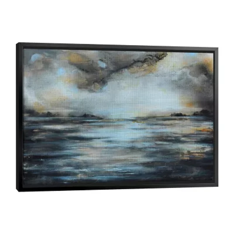 Lumaprints Light And Clouds Framed Canvas Art