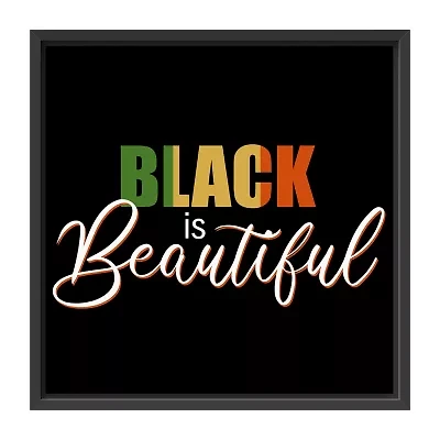 Lumaprints Black Is Beautiful Framed Canvas Art