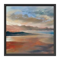 Lumaprints Mountain Sunset 2 Framed Canvas Art