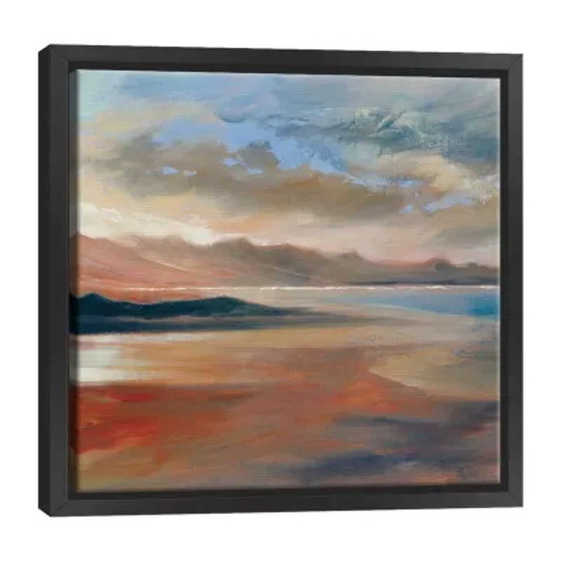 Lumaprints Mountain Sunset 2 Framed Canvas Art