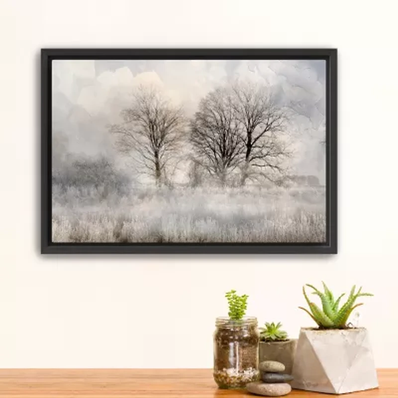 Lumaprints Winter Frost 3 Framed Canvas Art