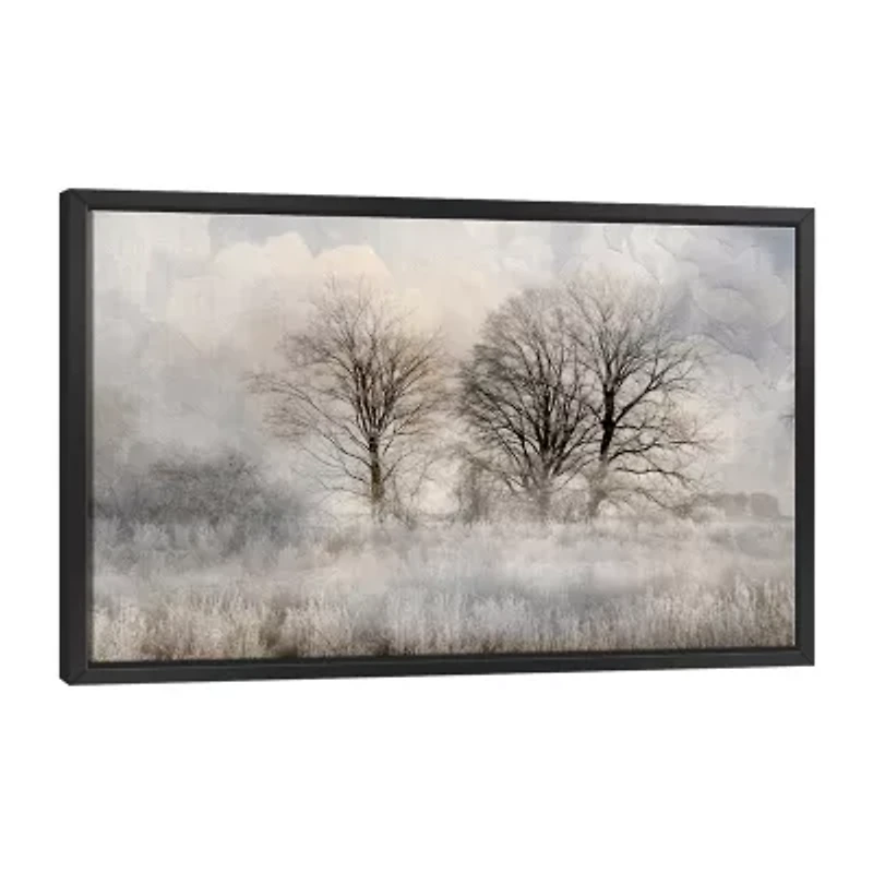 Lumaprints Winter Frost 3 Framed Canvas Art