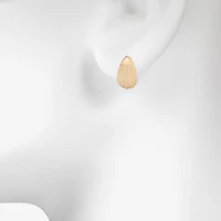 Bijoux Bar Delicates Gold Tone Womens 16mm Hoop Earrings