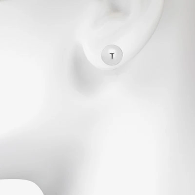 Bijoux Bar Delicates Silver Tone Womens 16mm Hoop Earrings