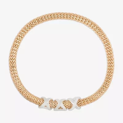 Bijoux Bar Delicates Two Tone Womens Stretch Bracelet
