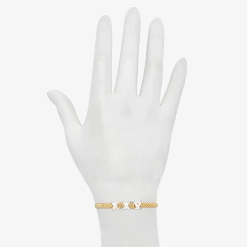 Bijoux Bar Delicates Two Tone Womens Stretch Bracelet