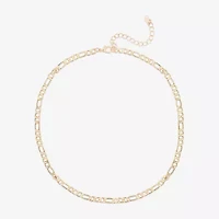 Bijoux Bar Delicates Gold Tone Womens 16 Inch Link Chain Necklace