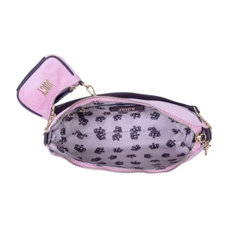 Juicy By Couture Mini Me Velour Shoulder Bag