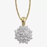 Womens 1 CT. T.W. Lab Grown White Diamond 10K Gold 2-pc. Jewelry Set