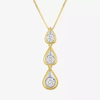 G-H / Si2-I1) Womens 1 CT. T.W. Lab Grown White Diamond 10K White Gold 16 Inch Pendant Necklace