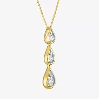 G-H / Si2-I1) Womens 1 CT. T.W. Lab Grown White Diamond 10K White Gold 16 Inch Pendant Necklace