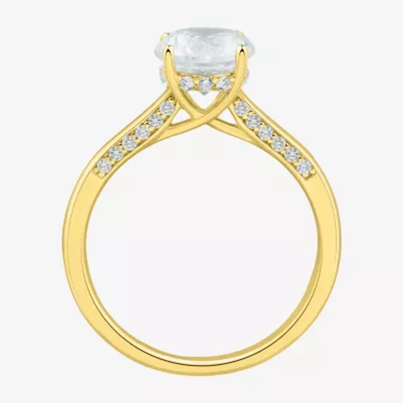 H-I / Si1-Si2) Womens 1 3/4 CT. T.W. Lab Grown White Diamond 10K Gold Solitaire Engagement Ring