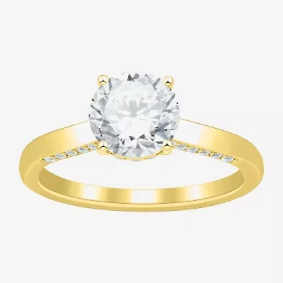 H-I / Si1-Si2) Womens 1 3/4 CT. T.W. Lab Grown White Diamond 10K Gold Solitaire Engagement Ring