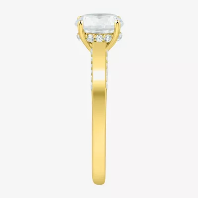 H-I / Si1-Si2) Womens 1 3/4 CT. T.W. Lab Grown White Diamond 10K Gold Solitaire Engagement Ring