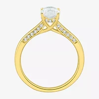 (H-I / Si1-Si2) Womens 1 3/4 CT. T.W. Lab Grown White Diamond 10K Gold Marquise Solitaire Engagement Ring